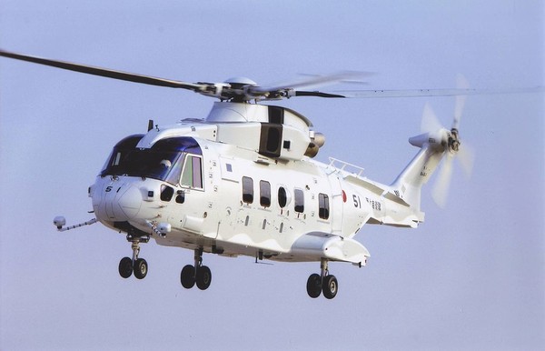 일본 해자대의 소해 헬기인 MCH-101.