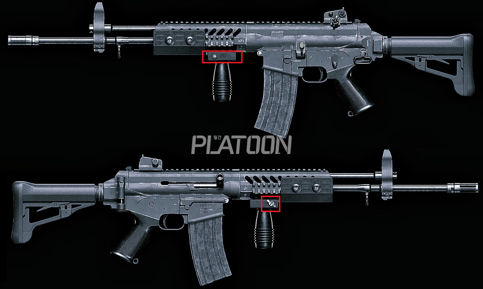 K2C1의 보급형 수직손잡이는 형태나 질감, 부착 방식 등에 있어 사용자의 편의를 추구한 디자인을 갖추고 있지 않다. 붉은색으로 표시한 부분들은 '저게 과연 최선이었을까?' 싶을 정도로 사용자에게 큰 부담으로 다가온다. 