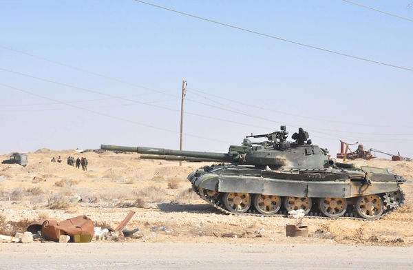 2018년에 시리아에 투입된 T-62M (SNS)