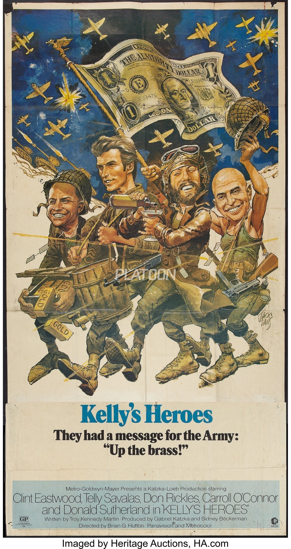 1970년에 개봉한 코미디 전쟁 영화, 켈리의 영웅들(Kelly's Heroes). 