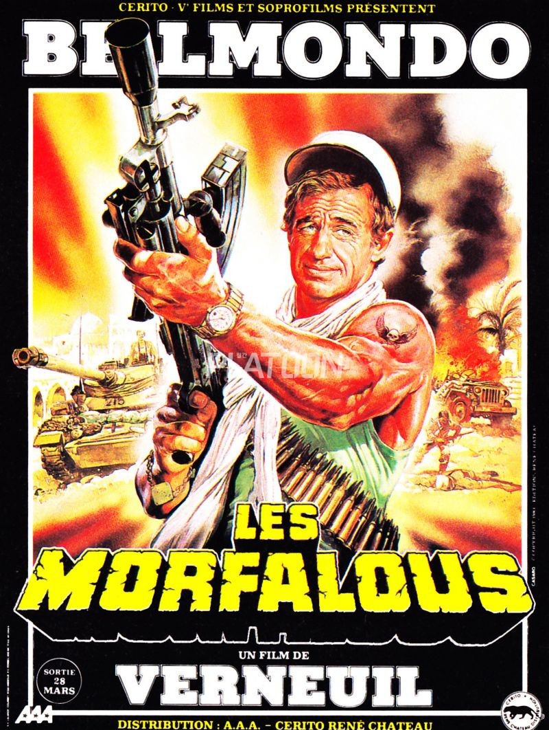 프랑스의 국민 배우, 故 장 폴 벨몽도(Jean-Paul Belmondo, 1933년 4월 9일 ~ 2021년 9월 6일)가 리즈 시절에 주연한 'Les Morfalous(국내명 외인부대).' 켈리의 영웅들을 노골적으로 베낀 상업영화로, 아프리카 전선의 프랑스 외인부대라는 점과 장 폴 벨몽도의 거의 1인 무쌍이라는 점이 조금 틀리지만 여하튼 이 쪽도 나름 고증 잘 된 코미디 전쟁 영화 중에 하나다.