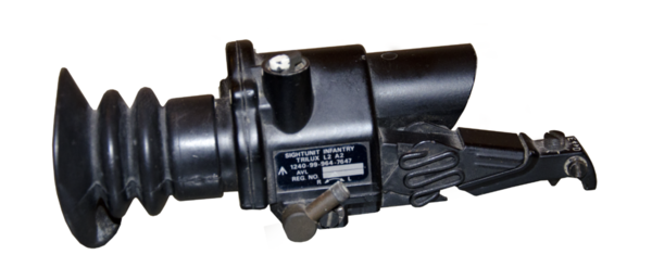 리시버 커버로부터 분리한 조준경 본체