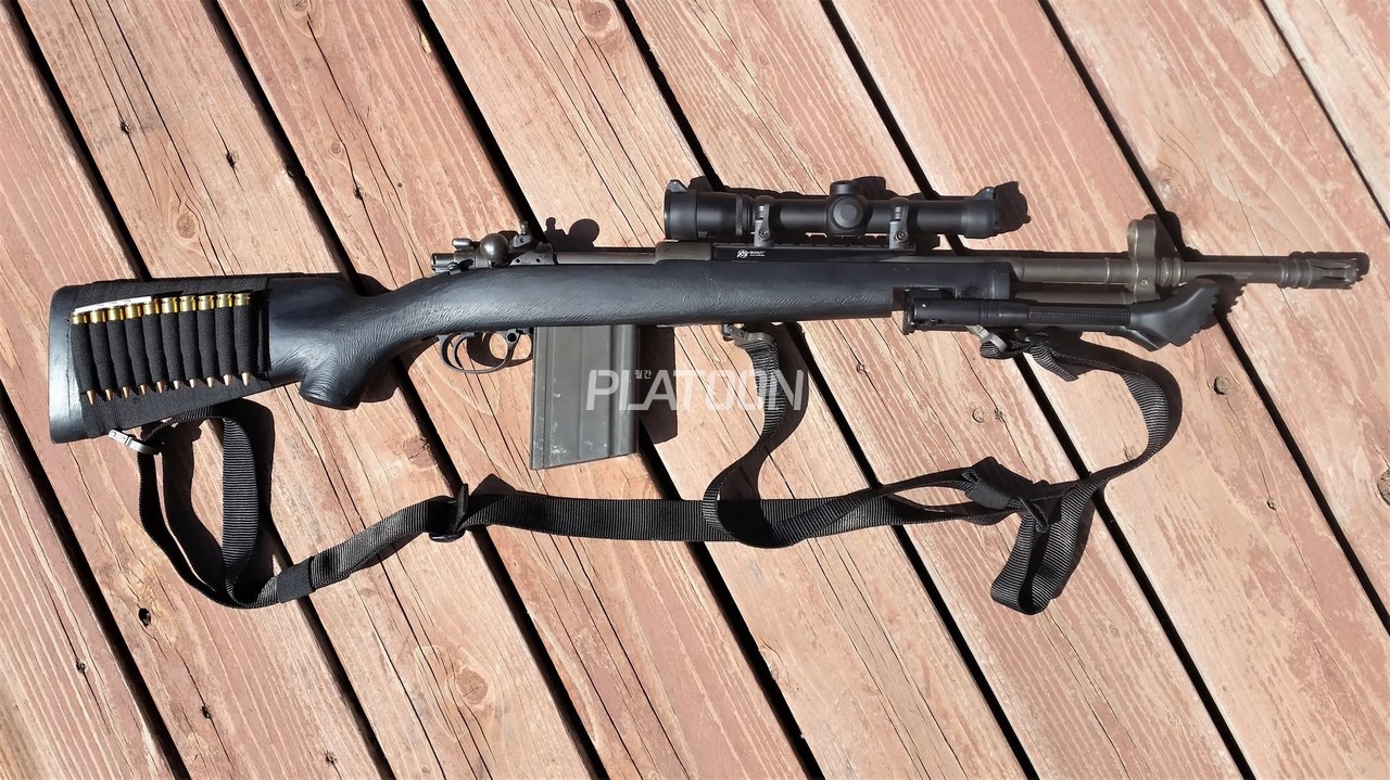 Ruger FR8 Hunting Scout에 XS Builds사의 폴리머제 스톡과 양각대, DS Arms의 FN FAL용 20발 들이 탄창 및 Ruger의 외부 탄창 장착 킷을 결합하고 수렵용 도트사이트(경통이 길어 스코프로 보이지만 도트사이트)를 장착한 미국 모 매니아의 마개조 버전. 사실 사냥철에 미국 중부나 남부 수렵지에 가보면 FR8을 마개조한 녀석들을 심심찮게 접할 수 있다. 